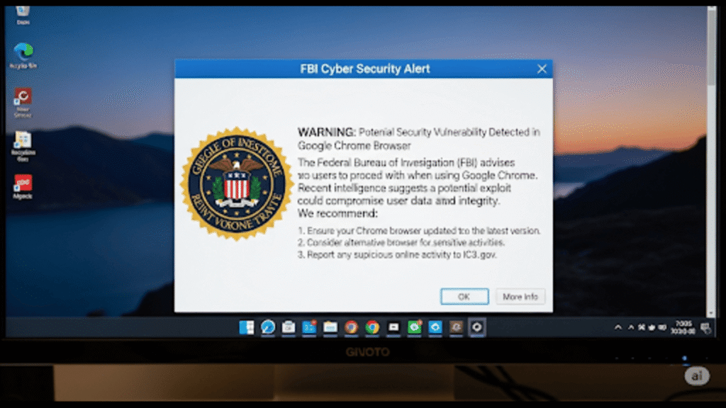 FBI Warns Chrome