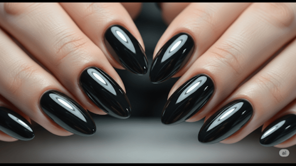 Black Chrome Nails