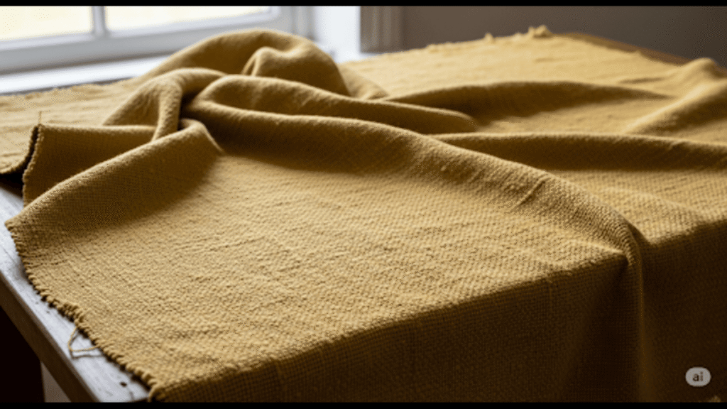 Old-Fashioned Yellow Cloth